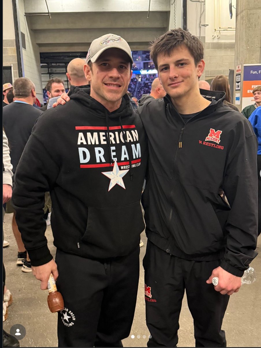 Jax Forrest NCAA Champion with Coach Ramos