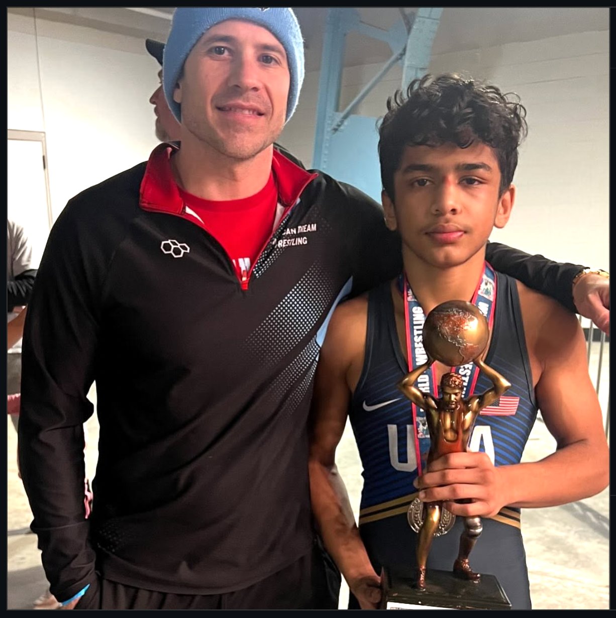 Coach Ramos with Arav Pandey